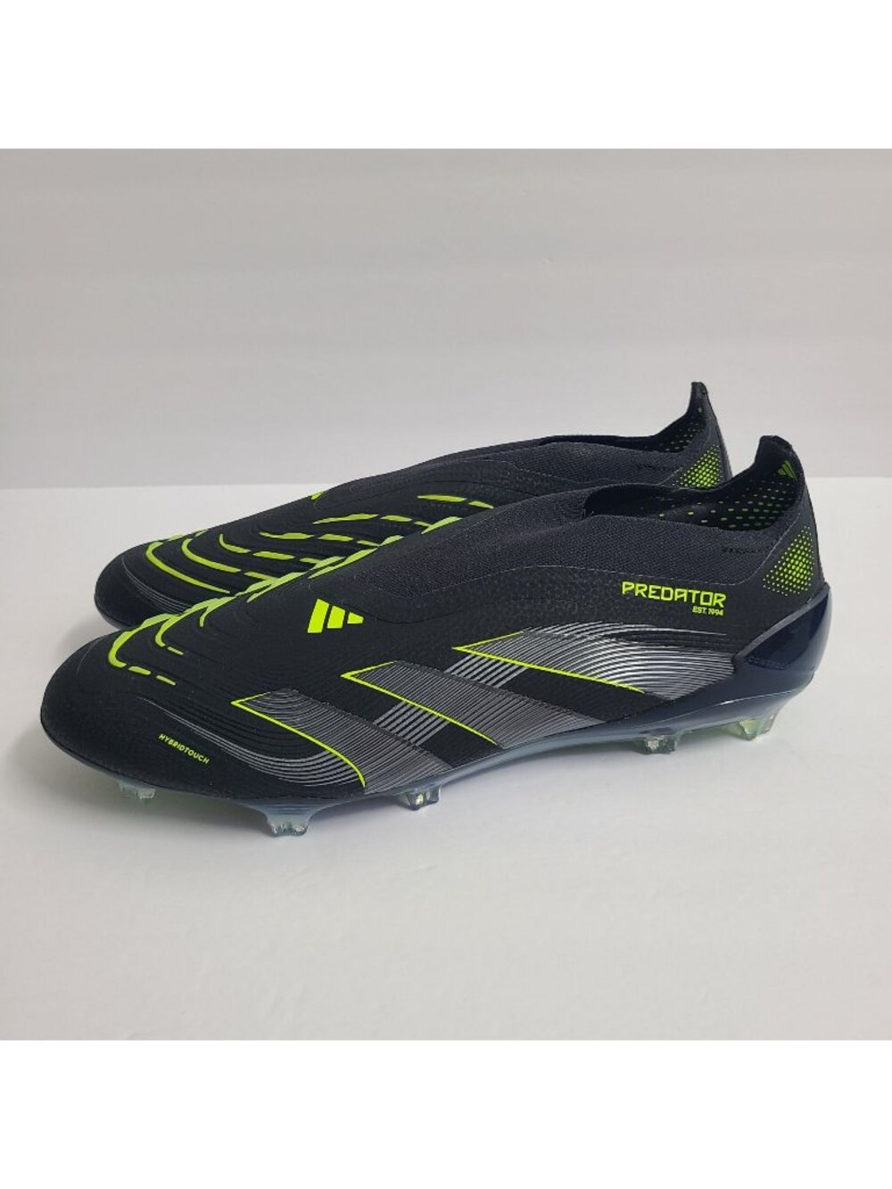 Adidas Predator Elite Laceless FG Soccer Cleats JI1078 Size 13 Black